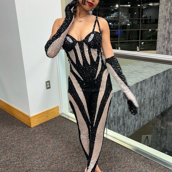 Alglist Bust Down Jumpsuit with gloves - Picture 2 of 2